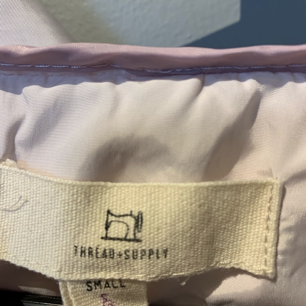 Quarter zip light pink light wind breaker